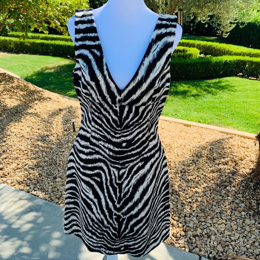 Michael Kors black zebra print